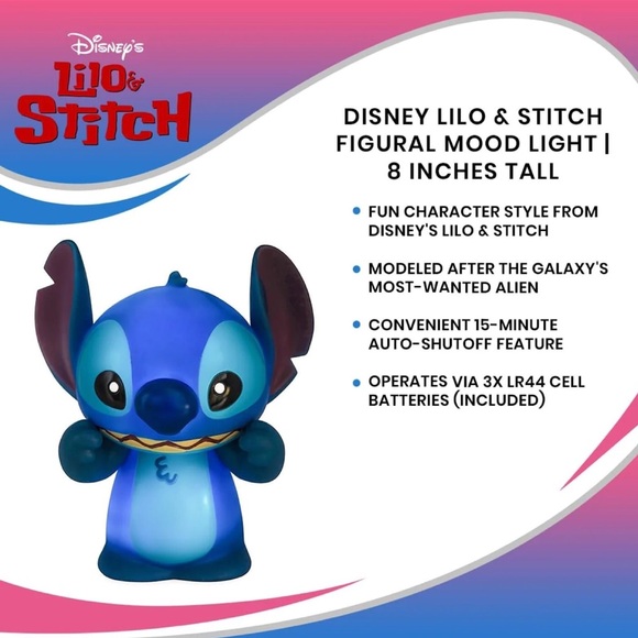 ❤️ Disney’s Lilo & Stitch Mood Light New in Box - Picture 6 of 6